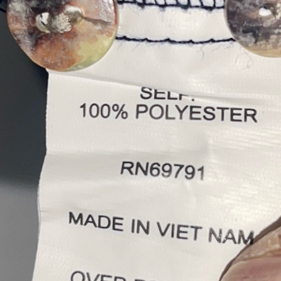 Anthropologie Fig & Flower floral blue & white tunic. Size medium GUC - Picture 5 of 7